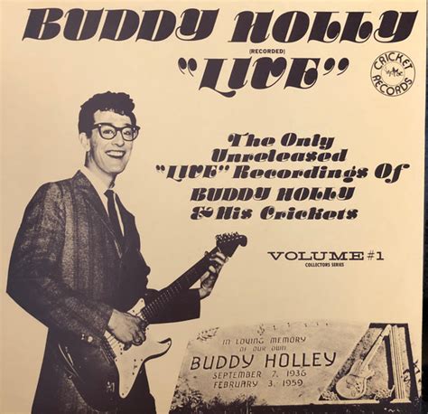 Buddy Holly – Buddy Holly "Live" (1977, Vinyl) - Discogs