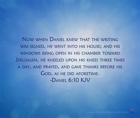 Now when Daniel knew that the writing was signed, he went into his ...