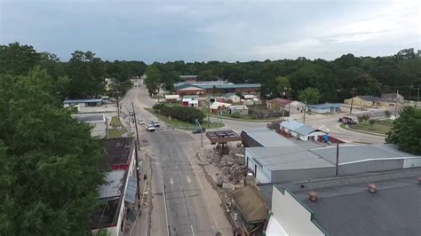 Denham Springs Antique District Drone Footage - YouTube