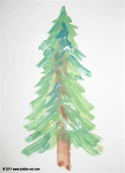 Decorated Christmas Tree Painting