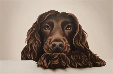 "Chocolate Cocker Spaniel" by Erin Hale. Paintings for Sale. Bluethumb - Online Art Gallery ...