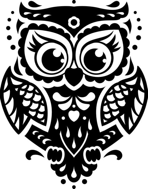 Owl svg | Owl silhouette, Silhouette stencil, Owl stencil