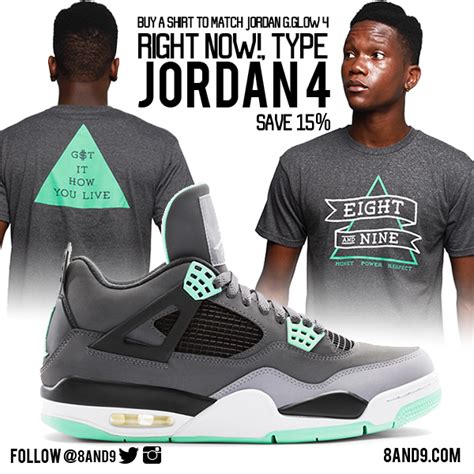 Jordan 4 Green Glow Shirt – 8&9 Clothing Co.