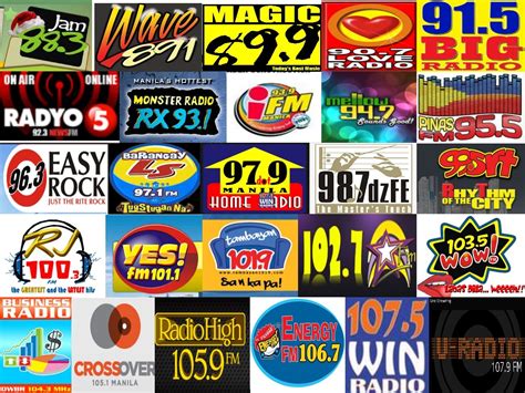 Radio Station Logos 2 | Radio, Radio station, Fm radio