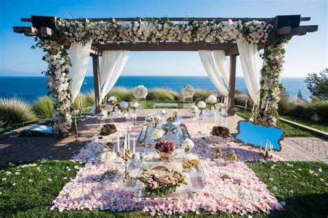 Blush and Gold Terranea Resort Wedding - Flowers by Cina