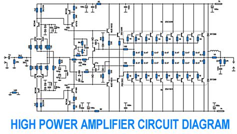 High Power Amplifier Circuit Diagram