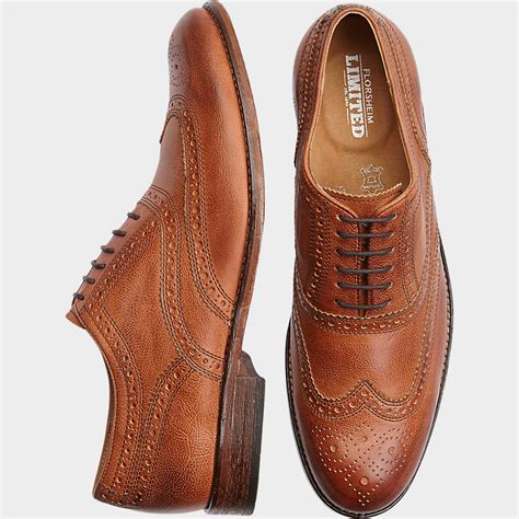 Men's Wearhouse - Florsheim Tierney Tan Wingtip Shoes in Chico ...