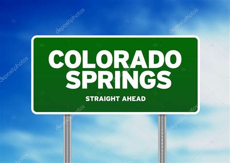 Colorado Springs, Colorado Highway Sign — Stock Photo © kbuntu #6103314