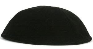 7" Large Black Velvet Jewish Kippah Orthodox Yarmulka/Kippa/Yamaka Skull Cap/Hat | eBay