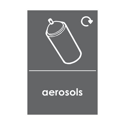 Aerosols Waste Recycling Signs | PVC Safety Signs