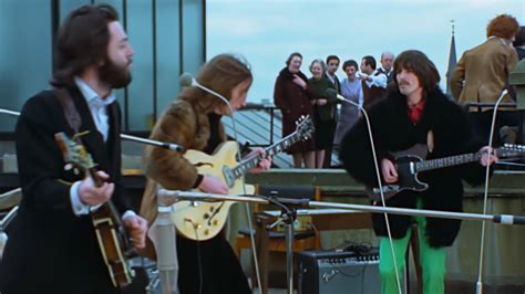 Watch the Beatles perform Get Back during their Savile Row rooftop performance in new Get Back ...