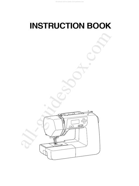 Janome 2030DCT Sewing Machine Instruction Manual | PDF | Sewing Machine | Sewing