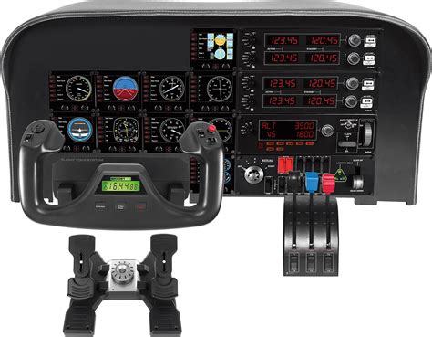 Logitech Flight Instrument Panel Professional Simulation LCD Multi ...