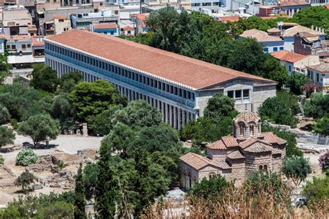 Museum at Ancient Agora Athens Greece Editorial Stock Image - Image of museum, hall: 27529304