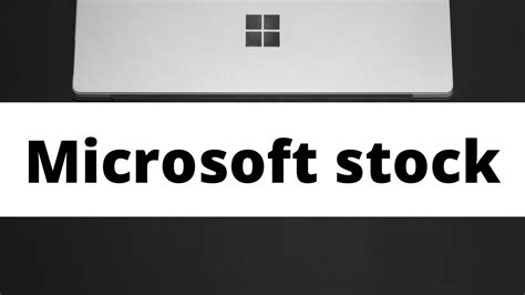 Microsoft stock earnings report! - A msft stock update - YouTube