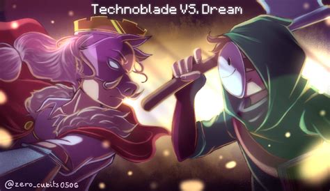 Technoblade VS. Dream // Fanart by Crossux0506 on DeviantArt