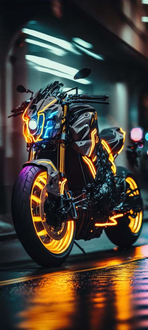 Neon glow super bike iPhone Wallpaper HD - iPhone Wallpapers