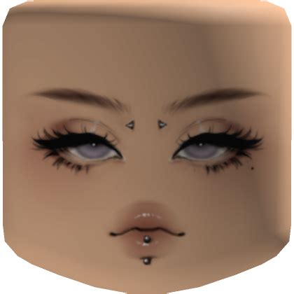 Pierced Y2k Aegyo Face Light Skin Tone | Roblox Item - Rolimon's