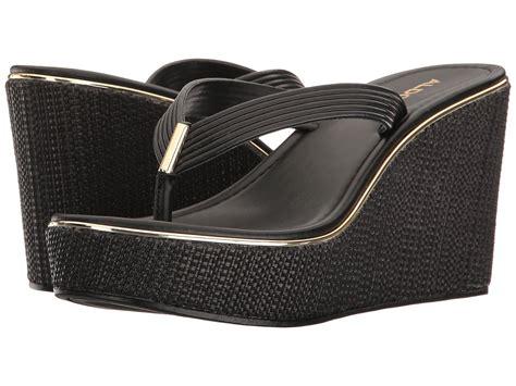 ALDO Rubber Women's Capricchia Platform Wedge Sandals in Black - Lyst