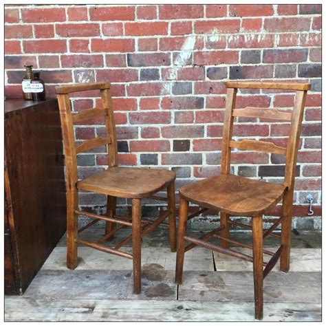 Wooden Chapel Chairs | Mayfly Vintage