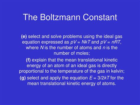 PPT - The Boltzmann Constant PowerPoint Presentation, free download - ID:6624289