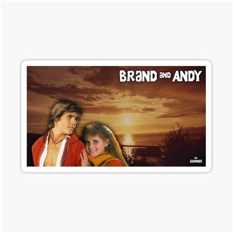 "Brand and Andy sunset (The Goonies)" Sticker for Sale by bryangaspar ...