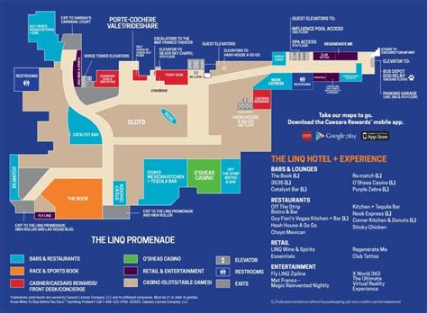 The Linq Hotel Map