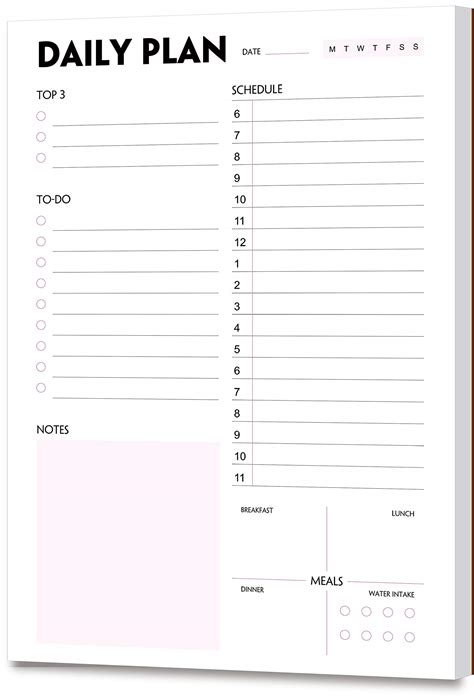 Buy Daily Planner Pad - A5 , Scheduler, Organizer with Priority, To Do List, Appointments, Notes ...