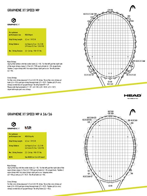 HEAD Stringing Instructions 2014 En | Racquet Sports | Sports Equipment