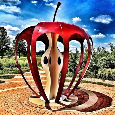 Empty apple sculpture imaginative abstract | AongKing Sculpture