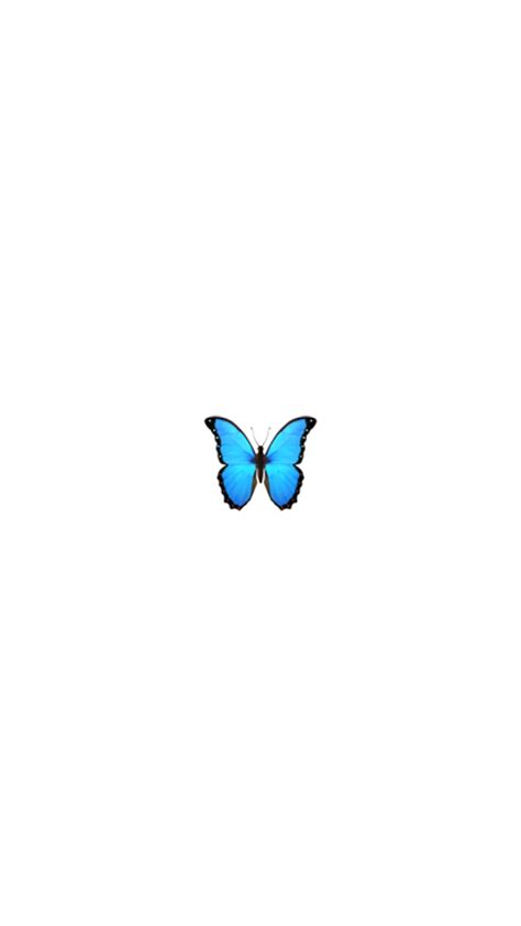 Cute Wallpapers Emoji Cute Wallpapers Blue Butterfly Aesthetic - img ...