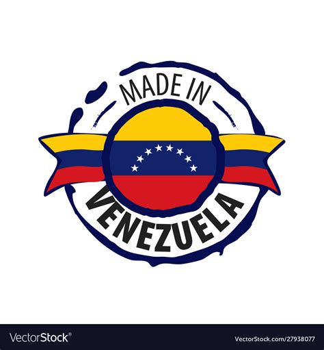 Venezuela flag on a white Royalty Free Vector Image