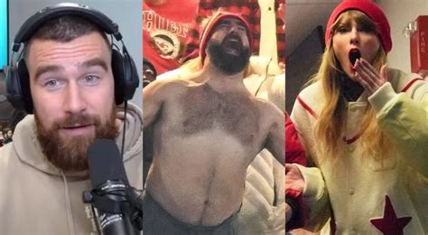 Travis Kelce Reveals What Taylor Swift Thought About Shirtless Jason ...