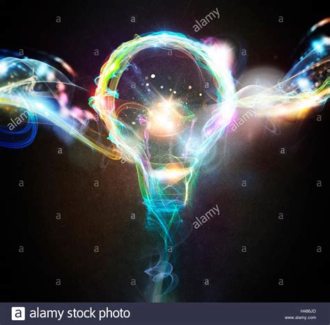 Colourful lighting bulb Stock Photo - Alamy