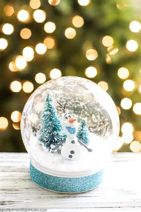 DIY Frozen Olaf Snow Globe - A Pumpkin And A Princess