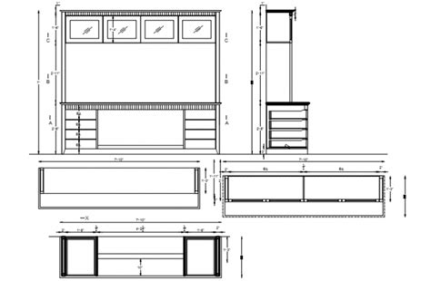 Dressing Table Drawing