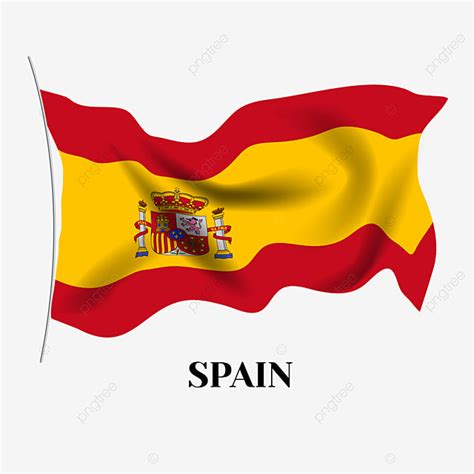 Hand Drawn Cartoon Spain Flag, Spain, Spanish Flag, Flagpole PNG and ...