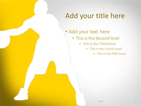 Basketball PowerPoint Template Yellow - PresentationGo