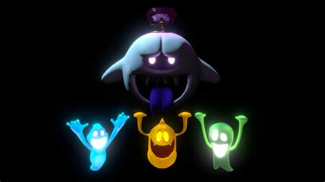 Luigi's Mansion - King Boo and some ghosts - Download Free 3D model by ...