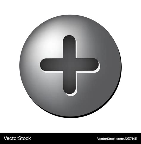 Screw head symbol icon design Royalty Free Vector Image