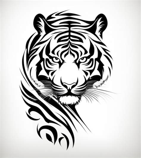 Tribal Tiger Tatoo | Premium AI-generated image