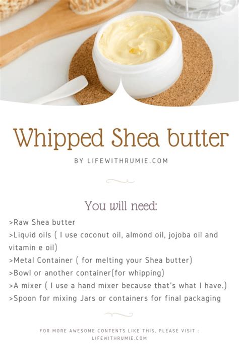 How to make the best whipped Shea butter | Shea body butter recipe, Shea butter recipes, Whipped ...