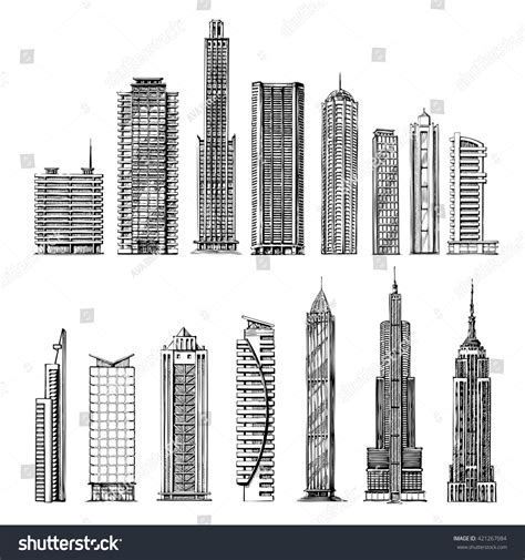 Skyscraper Outline Drawing