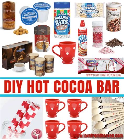 Setting Up An Easy Hot Cocoa Bar • Love From The Oven