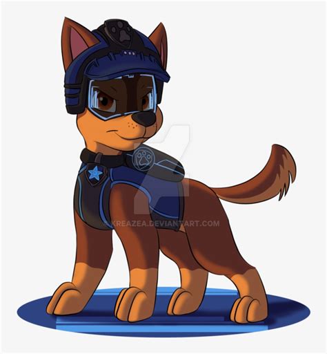 Paw Patrol - Paw Patrol Chase Fan Art Transparent PNG - 918x871 - Free ...