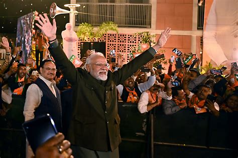 India Election Results: Modi's Party Set to Win Three of Four Key States - Bloomberg