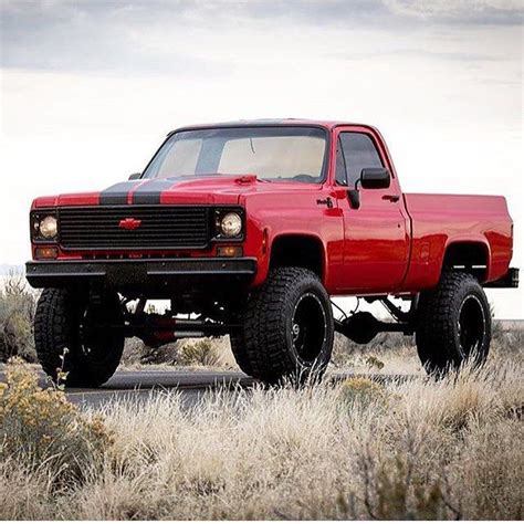 Old School Square Body Lifted Chevy Trucks