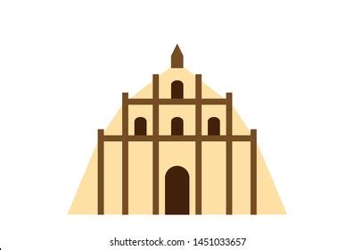 Vector Paoay Church Philippines Stock Vector (Royalty Free) 1451033657 | Shutterstock