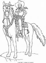 Realistic Cowboy Coloring Pages sketch template