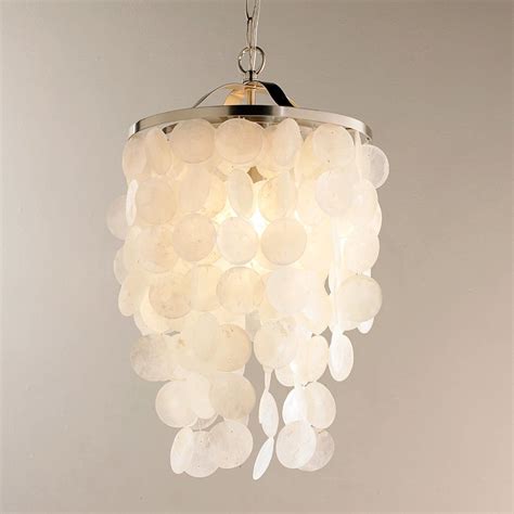 Modern Capiz Shell Medium Chandelier | Capiz shell chandelier, Shell ...